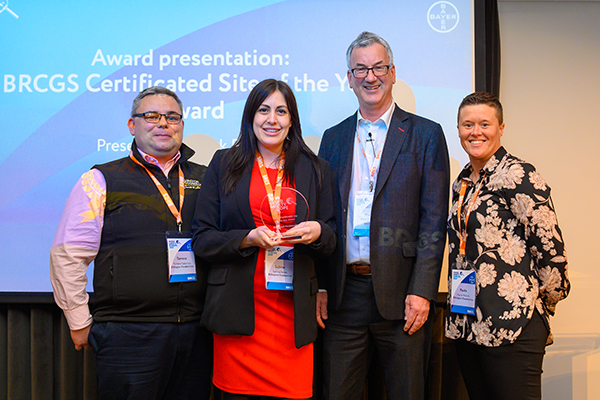 Billington Foodservice Ltd receive 2020 BRCGS Certificated Site of the Year award